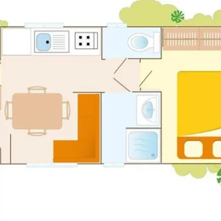 Ferienhaus Mobile Parc Des Sept Fonts B271 Agde